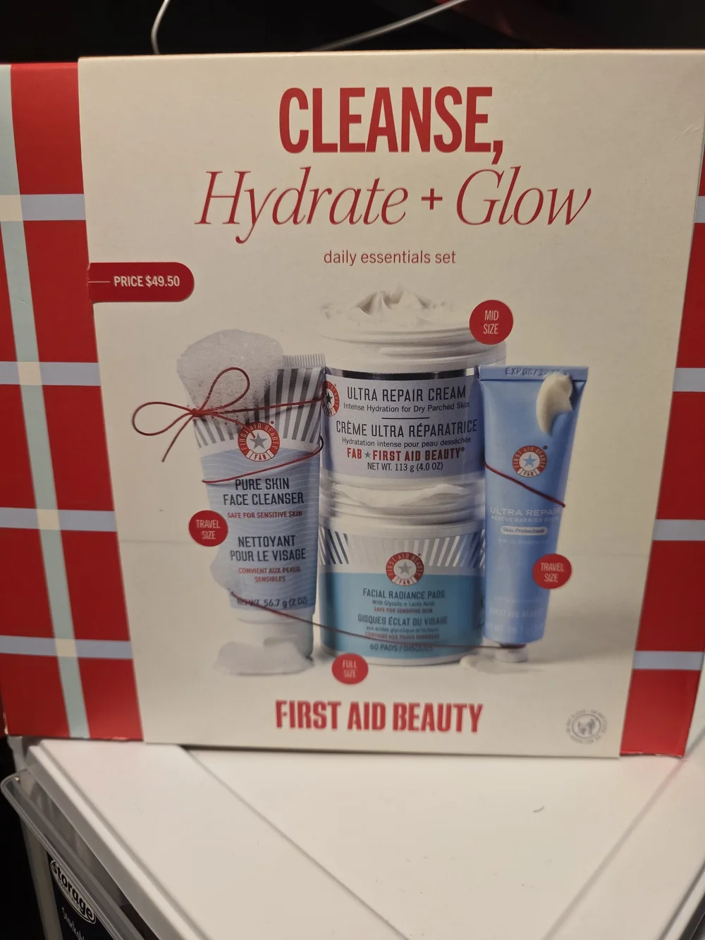 First Aid Beauty Hydrate + Glow Skincare Set - Red, White & Blue